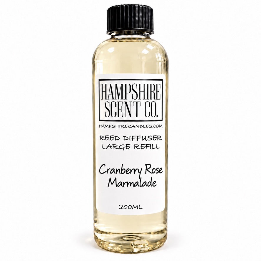 Cranberry Rose Marmalade Christmas reed diffuser 200ml refill bottle