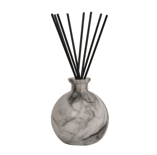 Glass Noir Reed Diffuser Bottle and Reeds