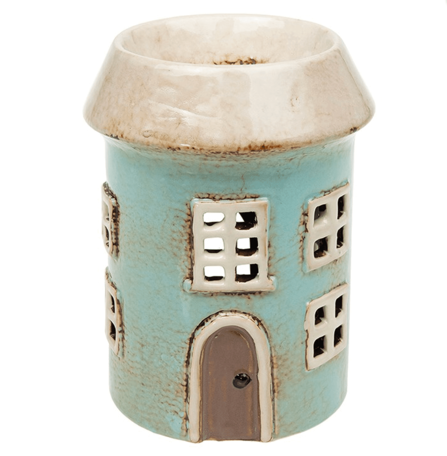 Aqua Round House Wax Melt Burner