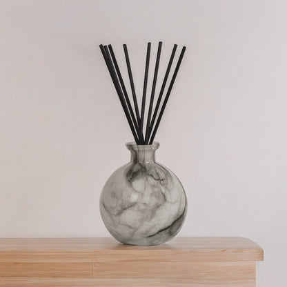 Glass Noir Reed Diffuser Bottle and Reeds