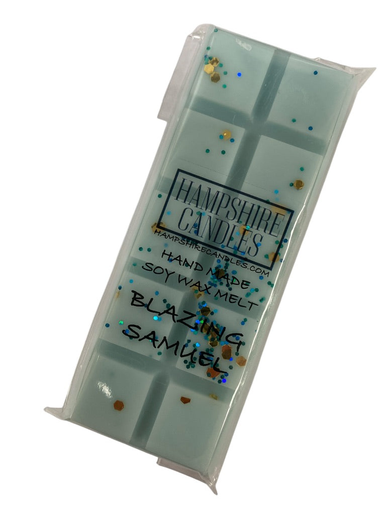 Blazing Samuel Wax Melts by Hampshire Candles – Bold Spicy and Smoky Scented Soy Wax Melts
