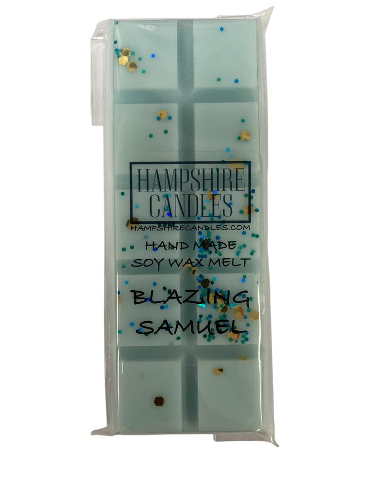 Blazing Samuel Wax Melts by Hampshire Candles – Bold Spicy and Smoky Scented Soy Wax Melts