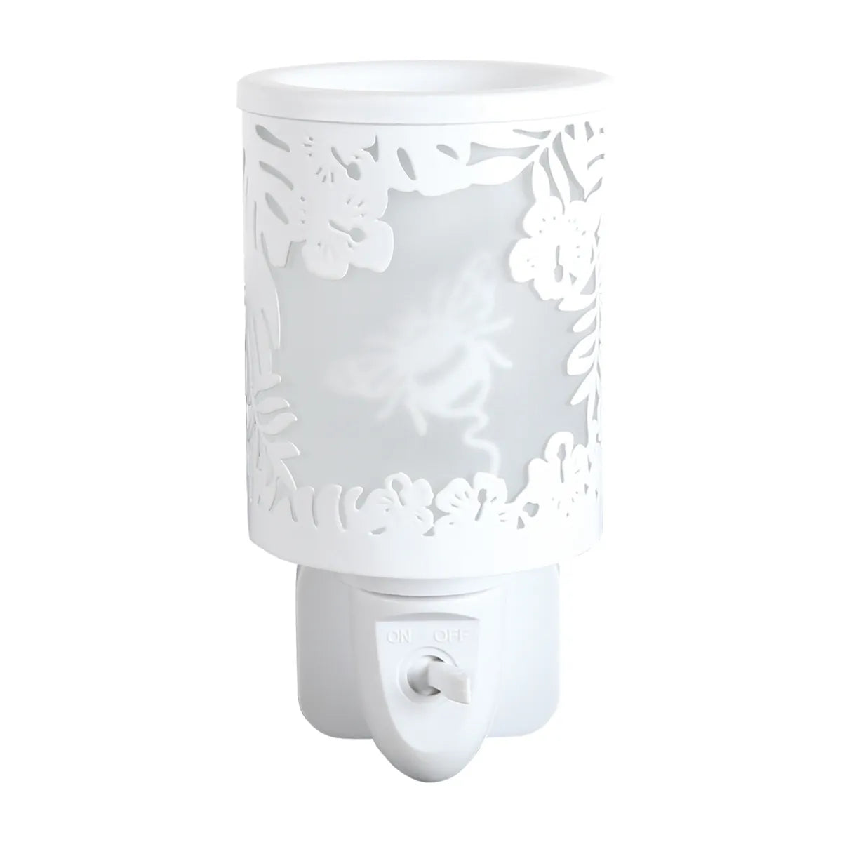 Bumblebee wax melt burner with LED glow for living room and hallway décor