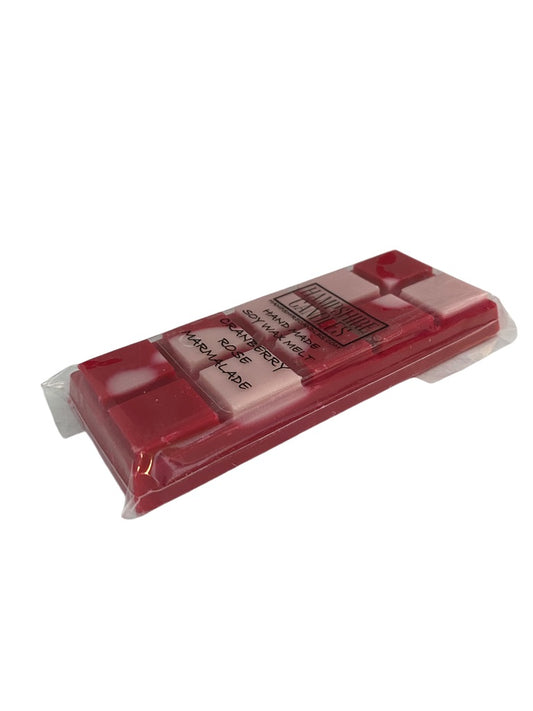 Cranberry Rose Marmalade Wax Melts combine sweet cranberry and floral rose with a hint of marmalade for a unique home fragrance. Ideal for soy wax melts lovers