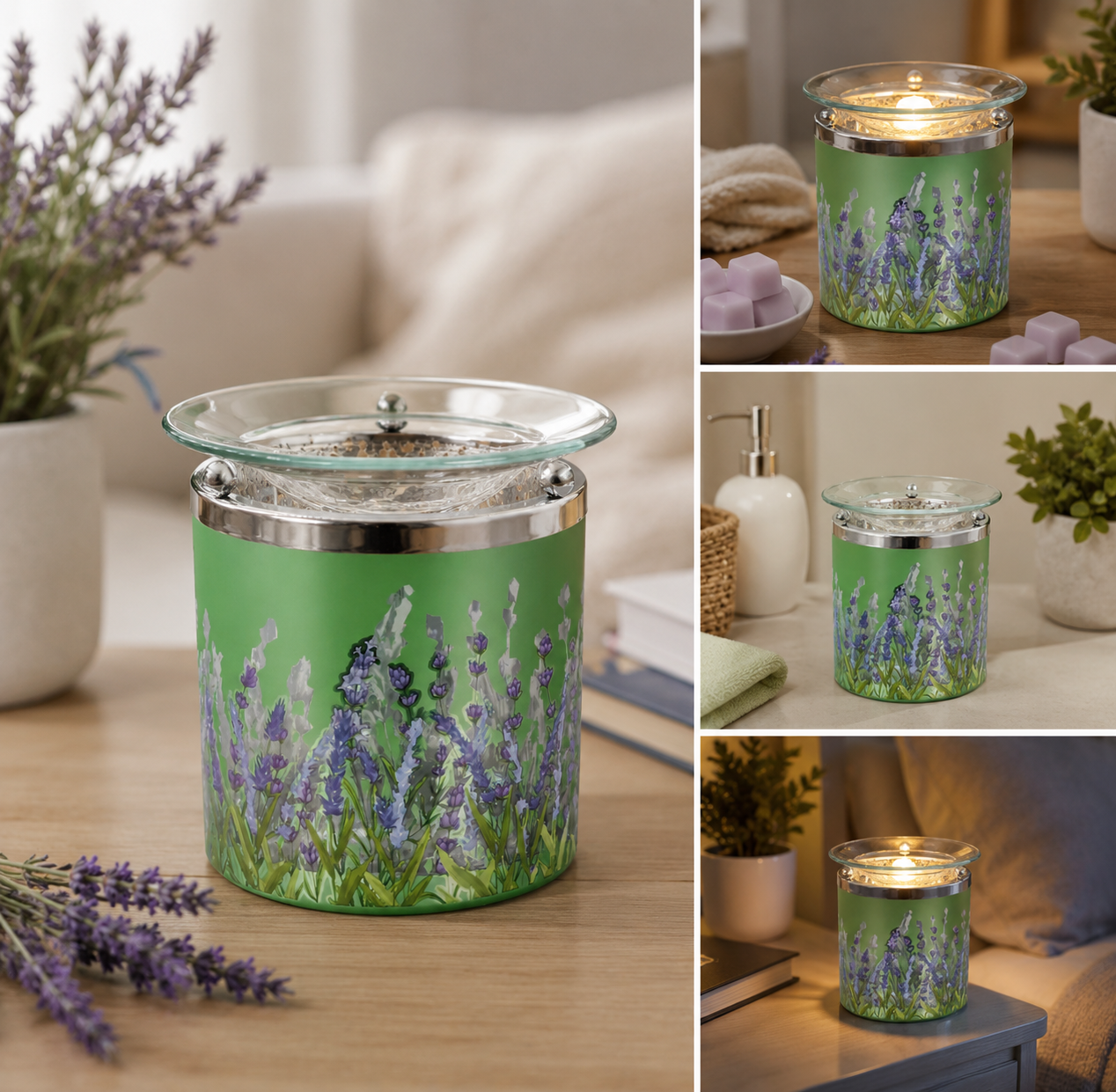 Green Lavender Wax Melt Burner