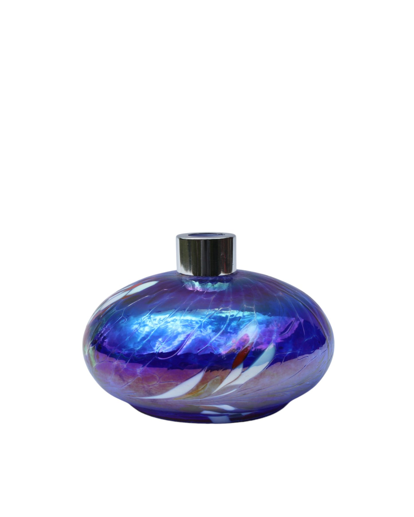 Mouth Blown Glass Blue Reed Diffuser Bottle
