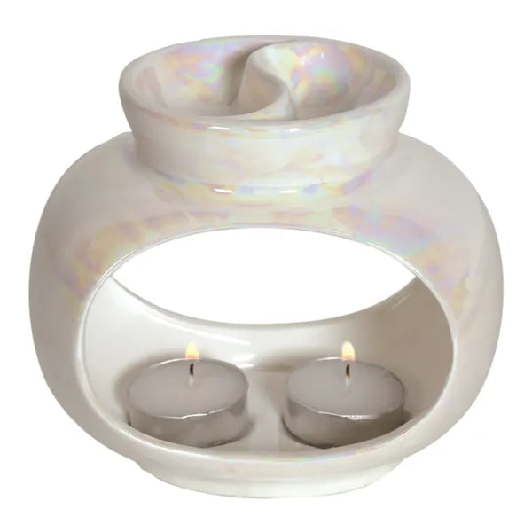 Oval Lustre Double Wax Melt Burner