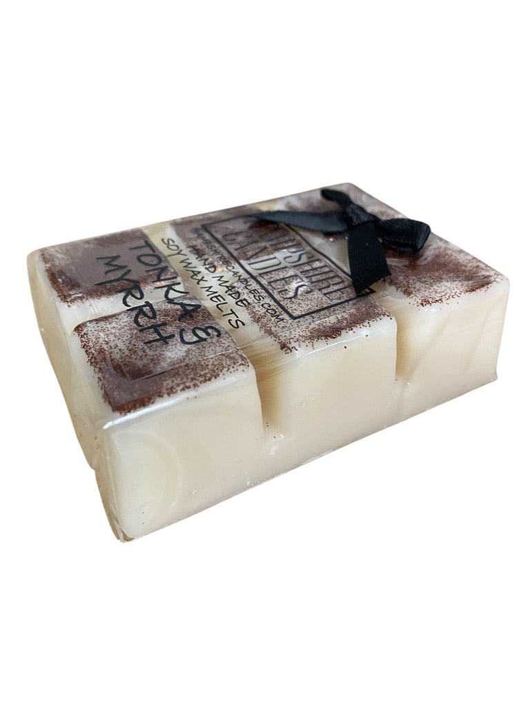 Tonka and Myrrh Wax Melts – A rich, spicy fragrance for your wax melt burner. Ideal for creating a holiday atmosphere with soy wax melts