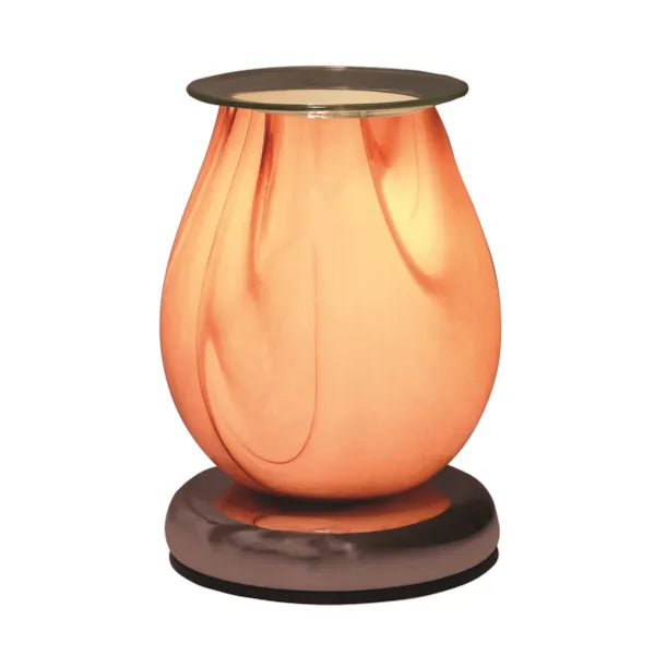 A side profile highlighting the luxurious purple glass and modern touch controls.