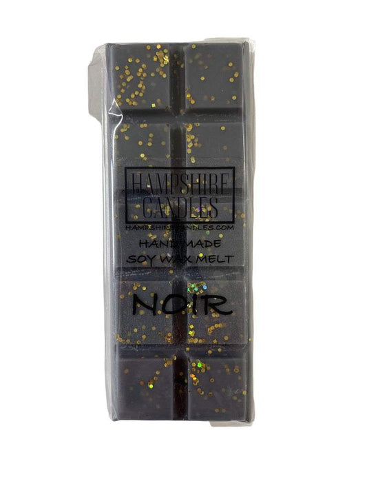 Soy wax melts with the luxurious scent of noir. Ideal for electric wax melt burners, bringing a rich, sultry fragrance to your space.