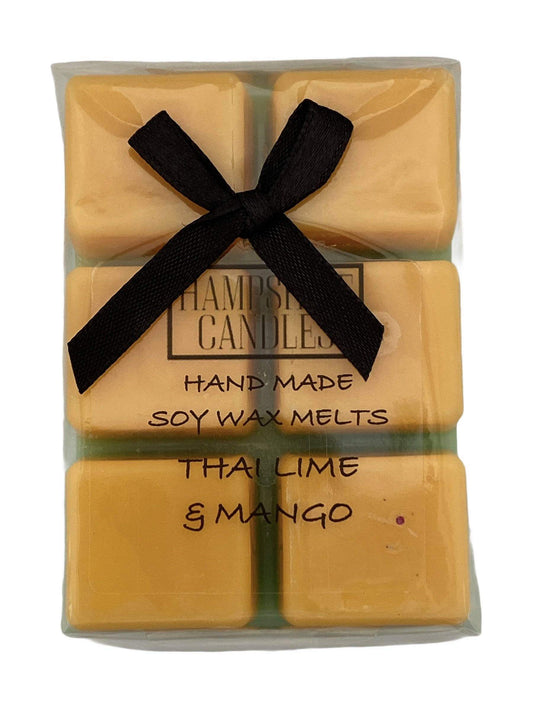 Soy wax melts with a juicy mango and citrusy lime blend. Ideal for electric wax melt burners, bringing a tropical escape to your space