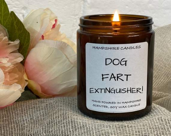Dog Fart Extinguisher! Candle Jar-FREE Shipping over £35.00-