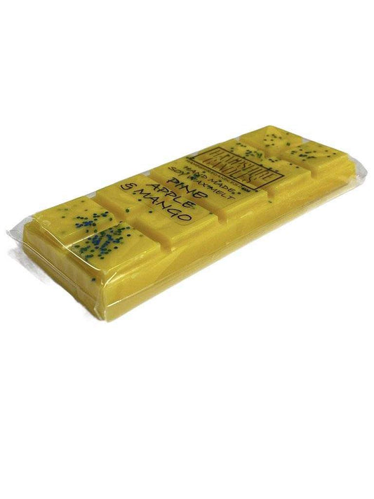 Soy wax melts with the sweet, tangy scent of pineapple and mango. Ideal for electric wax melt burners, bringing the essence of a tropical getaway to your home