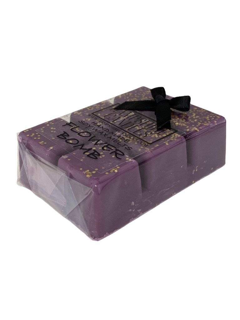 Flower Bomb Wax Melts Packaging – Elegant packaging showcasing the perfume-inspired wax melts, perfect for gifting and home fragrance lovers.