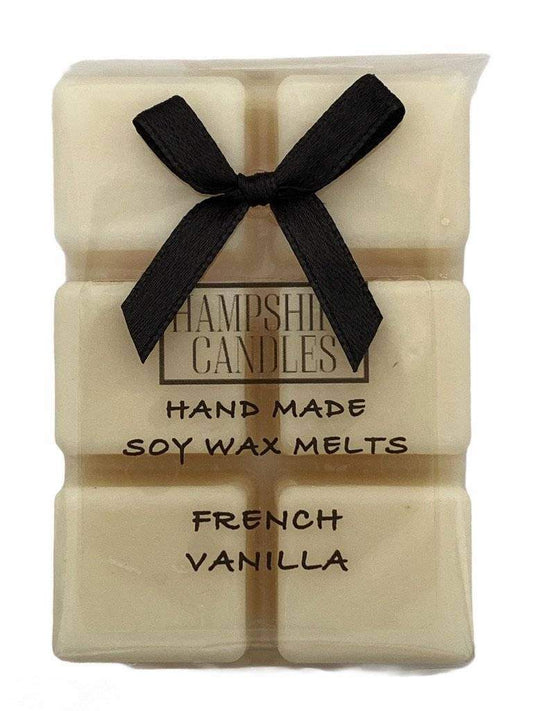 Soy wax melts infused with warm, sweet vanilla. Ideal for electric wax melt burners, creating a cozy and comforting fragrance.