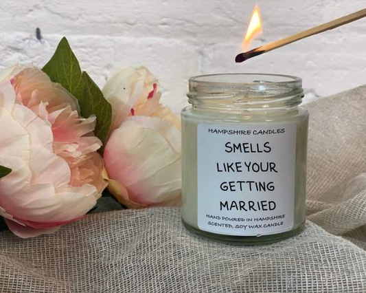 Smells Like Your Getting Married Candle Jar-FREE Shipping over £35.00-