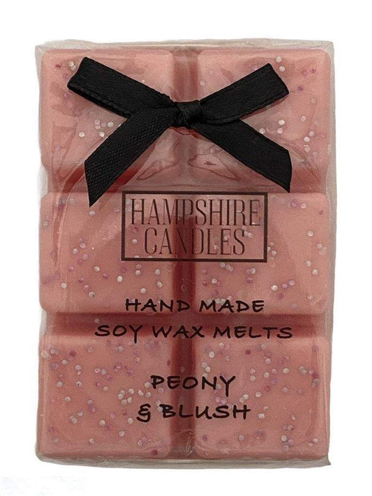 Peony and Blush Wax Melts- Luxury Floral Wax Melts – A blend of peonies, jasmine, and soft suede for a romantic home fragrance.