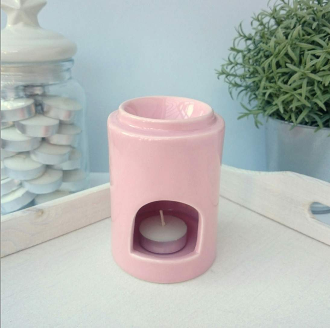 Pink Cylinder Wax Burner-FREE Shipping over £30.00-