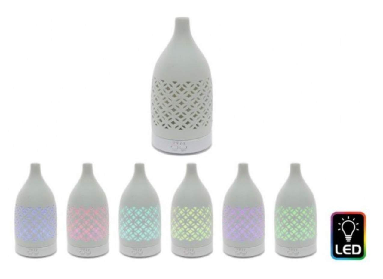 White Ceramic Cutout Aroma Diffuser-FREE Shipping over £35.00-
