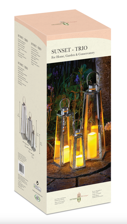 Sunset Trio Lantern Set