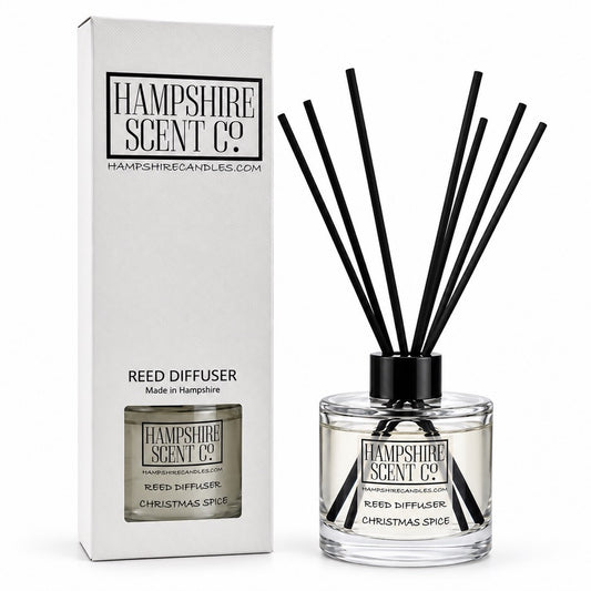 Christmas Spice reed diffuser 100ml with black reeds and gift box