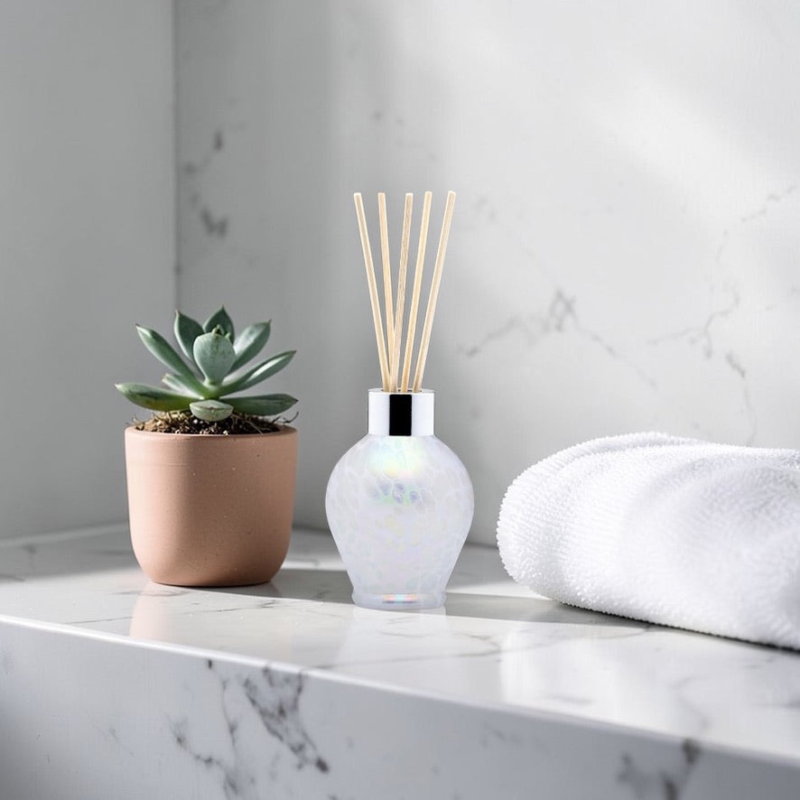 Reed Diffuser Bottle Hand Blown White