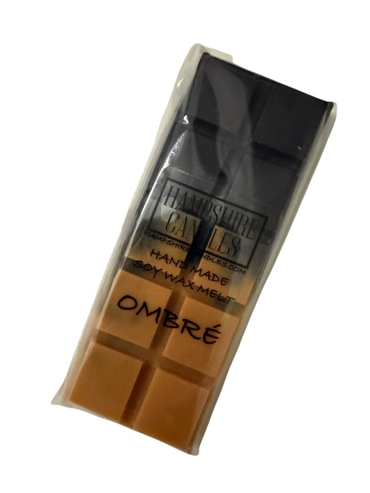 Handmade Ombre scented wax melt snap bars with luxury aftershave-inspired fragrance – oud, patchouli & incense in soy wax