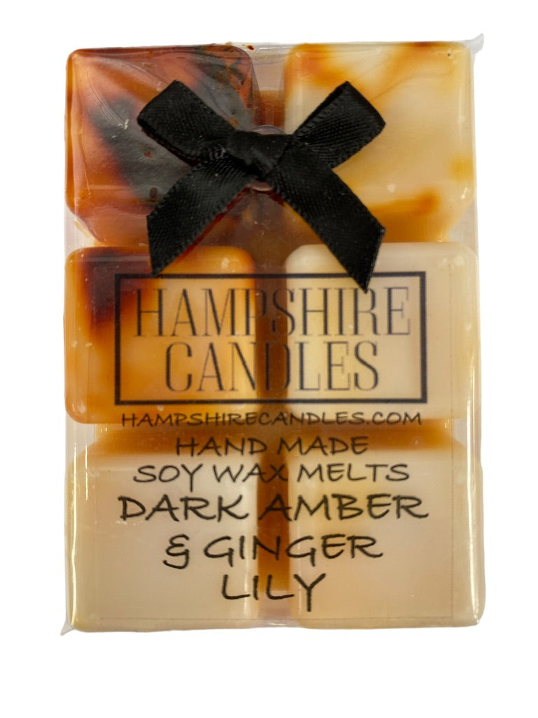 dark amber and ginger lily wax melts