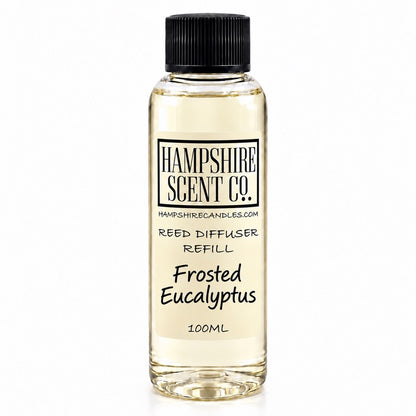 Frosted Eucalyptus Christmas reed diffuser 100ml refill bottle