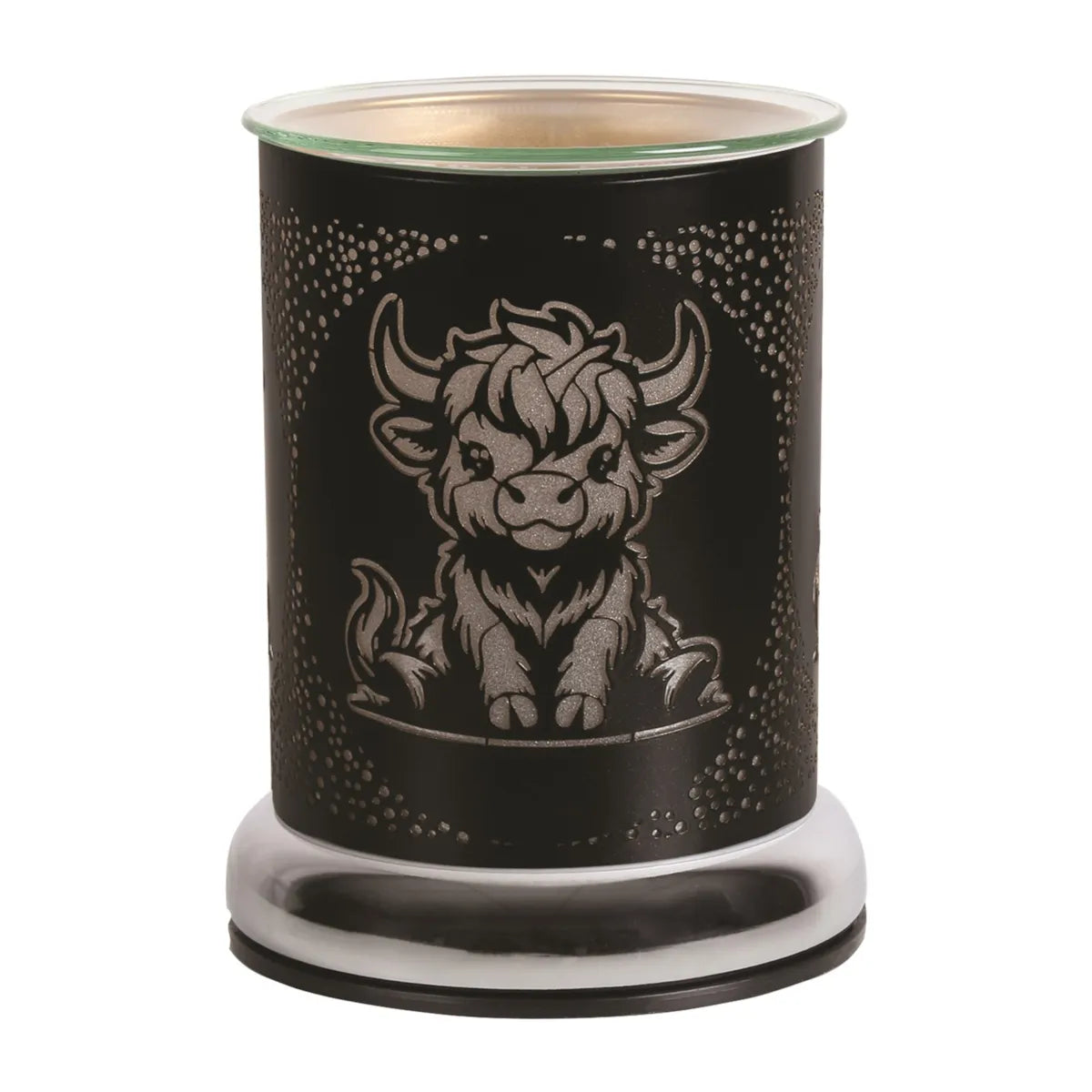 Black Highland Cow Electric Wax Melter