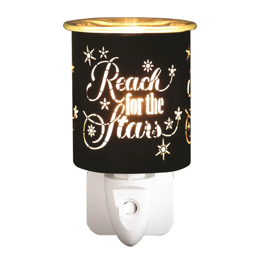 Black and gold silhouette Reach plug in wax melt burner 13cm