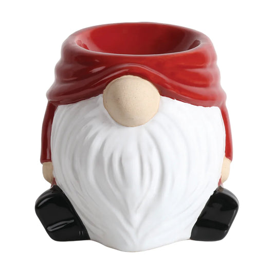 Christmas Gonk ceramic tealight wax melt burner for festive home fragrance