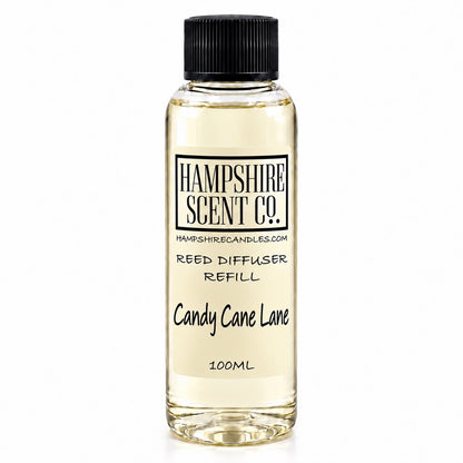 Candy Cane Lane Christmas reed diffuser 100ml refill bottle