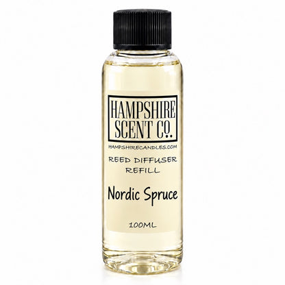 Nordic Spruce Christmas reed diffuser 100ml refill bottle
