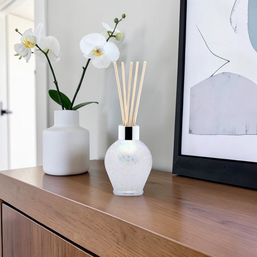 Reed Diffuser Bottle Hand Blown White