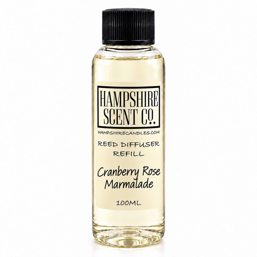 Cranberry Rose Marmalade Christmas reed diffuser 100ml refill bottle