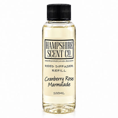 Cranberry Rose Marmalade Christmas reed diffuser 100ml refill bottle
