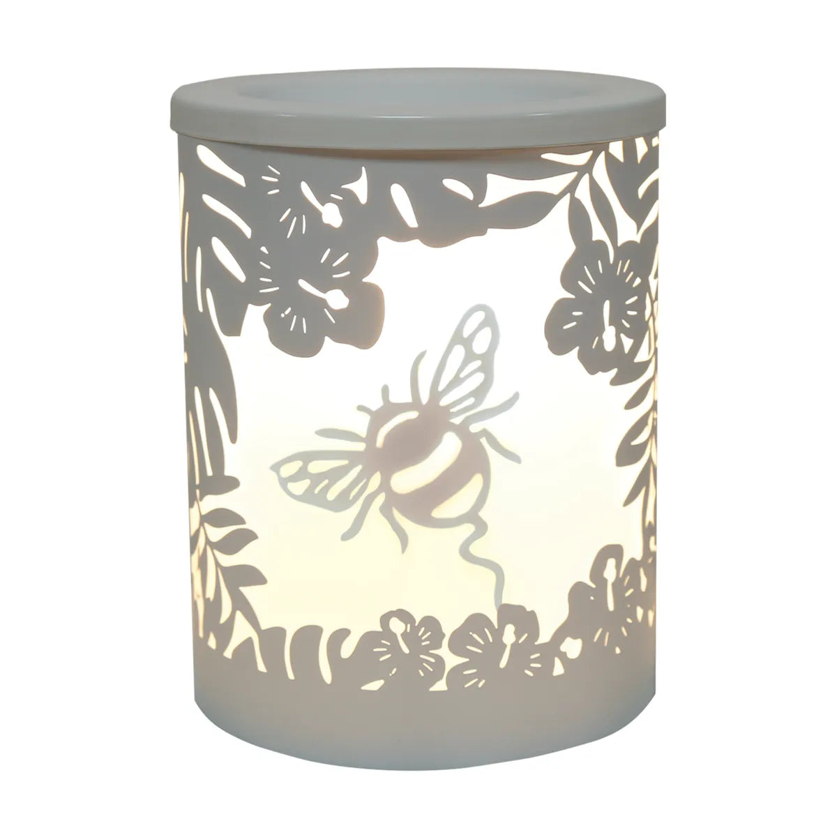 Electric Bumble Bee white wax melter electric wax burner 15cm UK