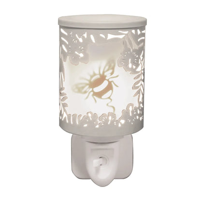Electric wax warmer bumblebee design white plug-in flameless wax burner