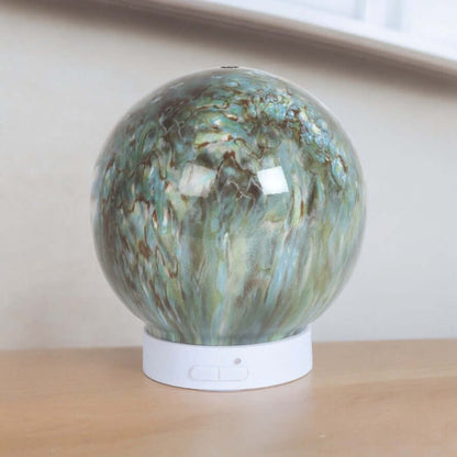 Green marble aroma diffuser round ultrasonic home fragrance UK