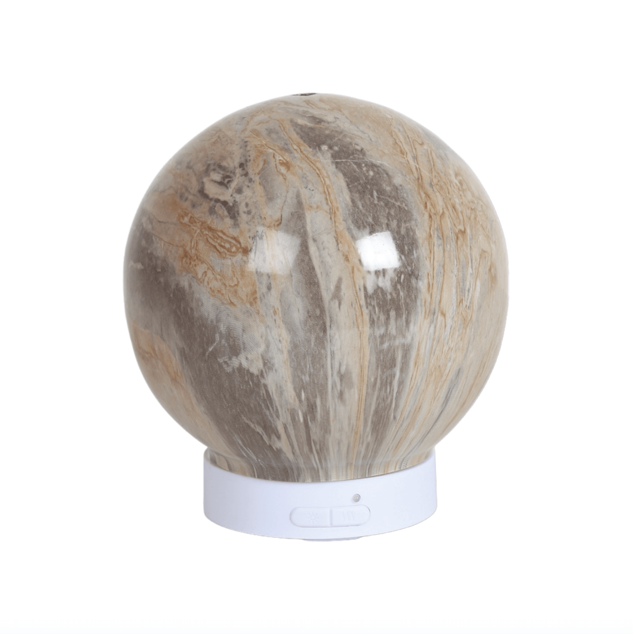 Grigio marble ultrasonic diffuser round LED essential oil diffuser UKGrigio round Marble Effect Aroma Diffuser