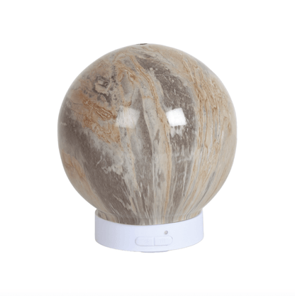 Grigio marble ultrasonic diffuser round LED essential oil diffuser UKGrigio round Marble Effect Aroma Diffuser