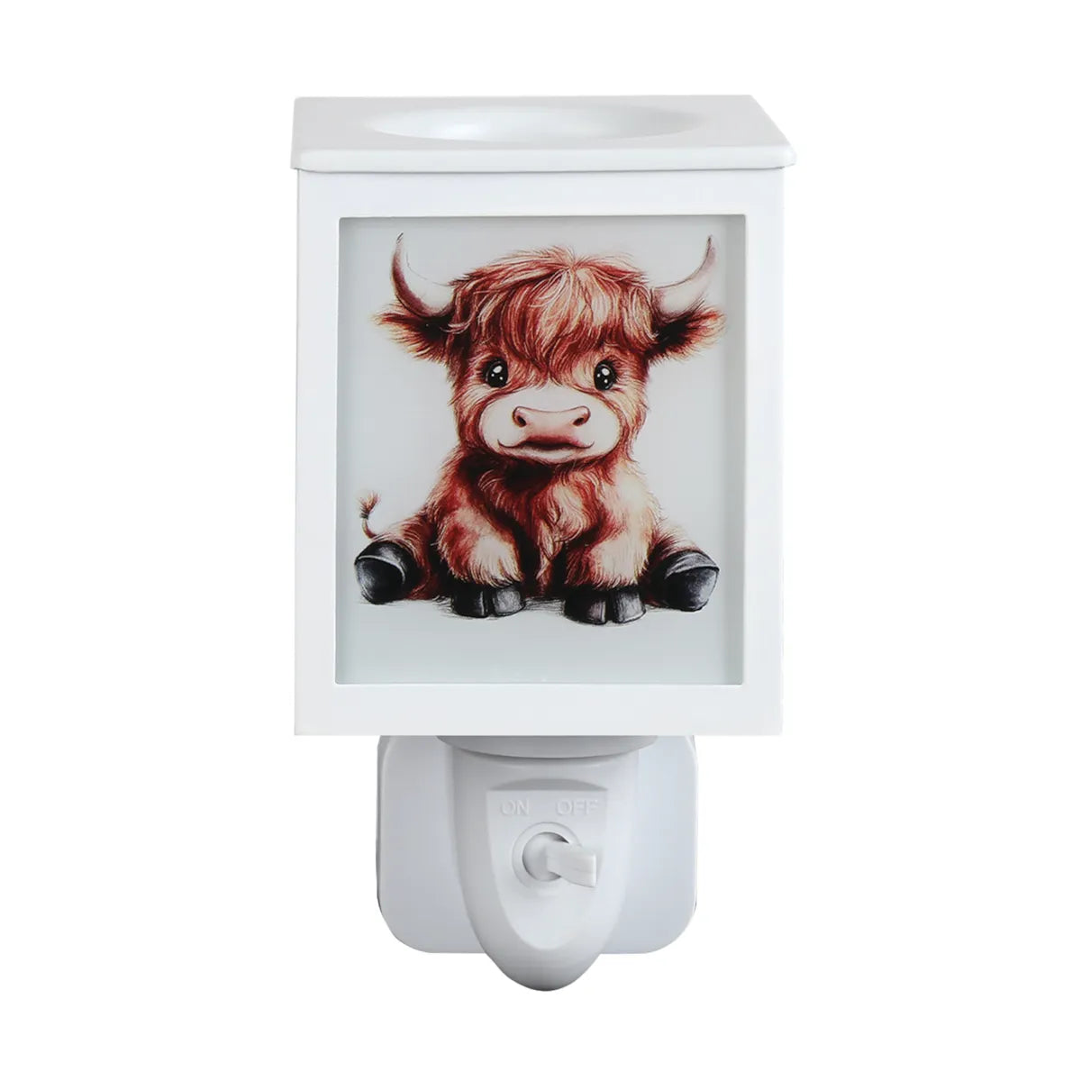 Highland Calf plug-in electric wax melt burner for home fragrance and country home décor