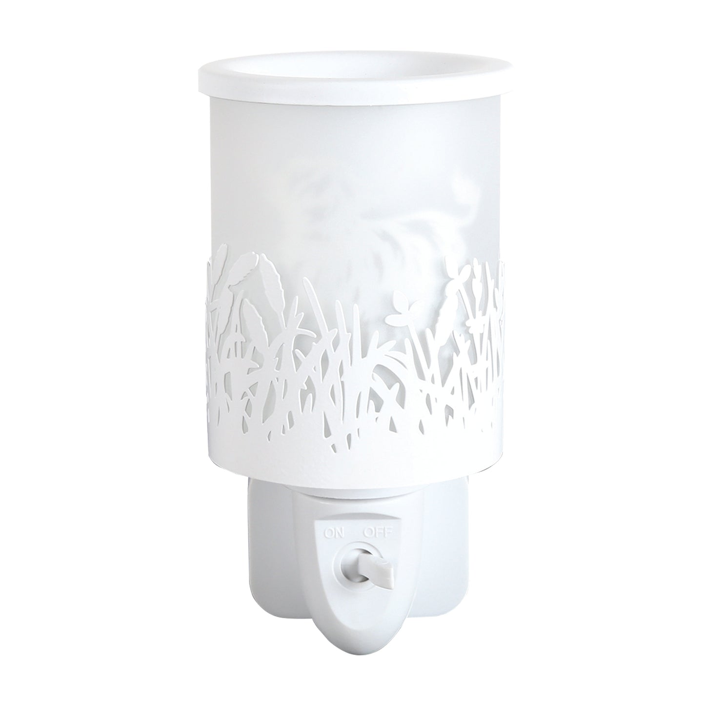 Highland Cow plug in electric wax melt burner white with LED light home fragrance
