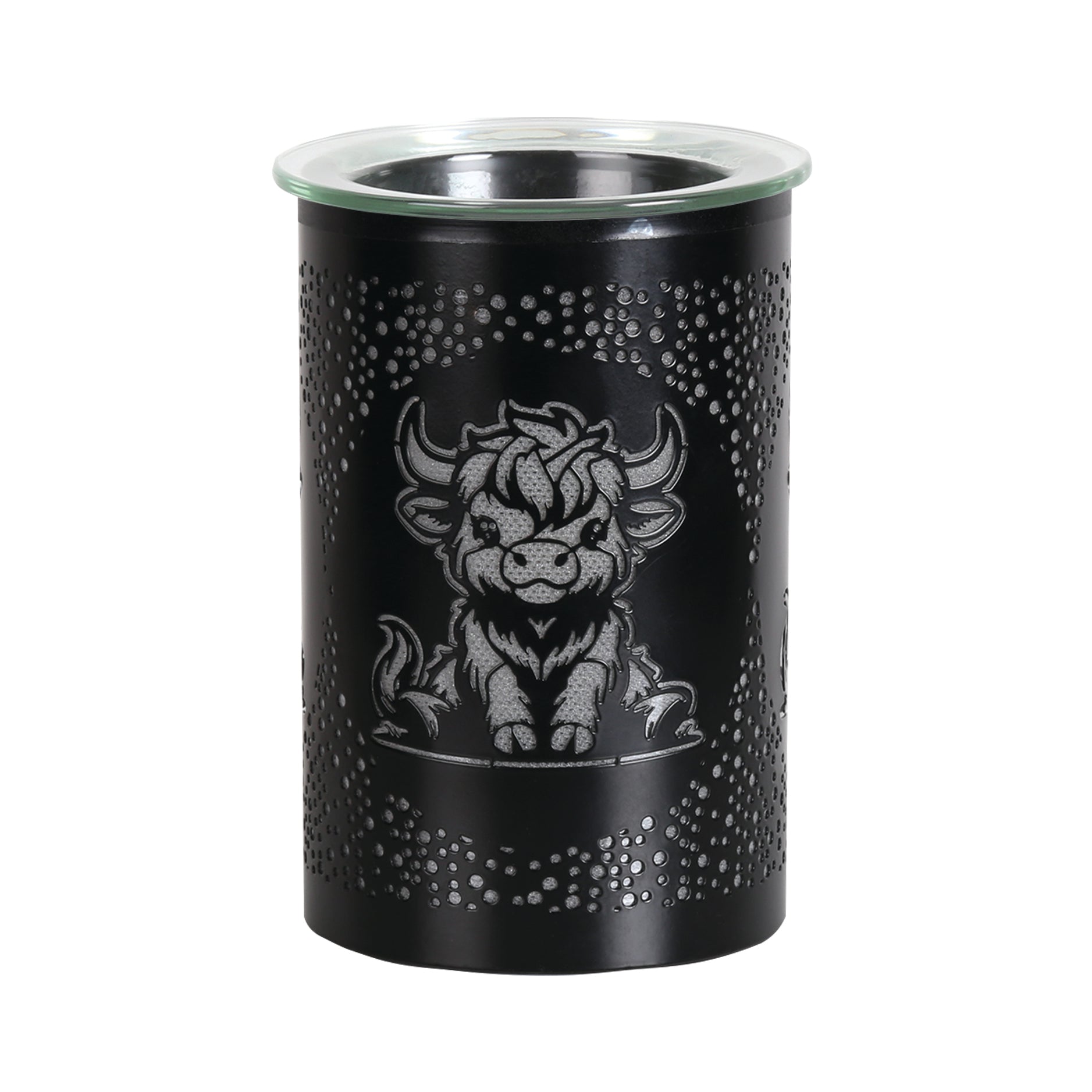 Highland cow LED wax melt burner black electric wax melt burner for home fragrance