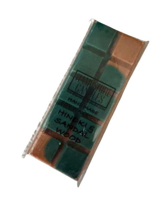 Hinoki and Sandalwood Wax Melts Snap Bar