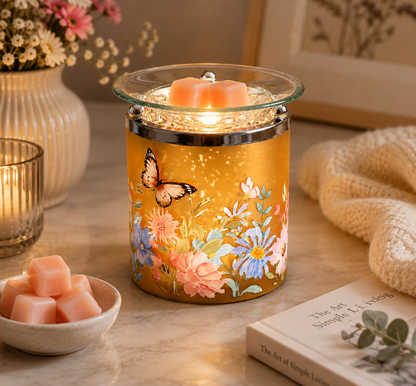 Orange Butterfly Wax Melt Burner