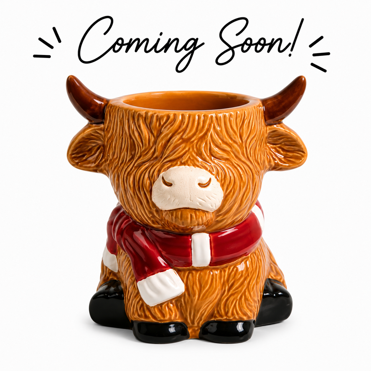 Highland Cow Ceramic Wax Melt Burner