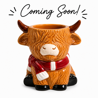 Highland Cow Ceramic Wax Melt Burner