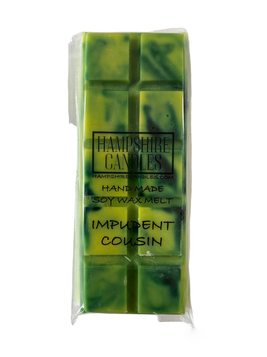 Soy wax melts with a sassy, bold fragrance. Use with an electric wax melt burner to fill your home with a unique and daring scent. Perfect wax melts and burner.